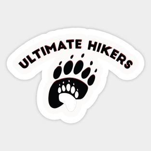 Father and Kid Hiking Sticker